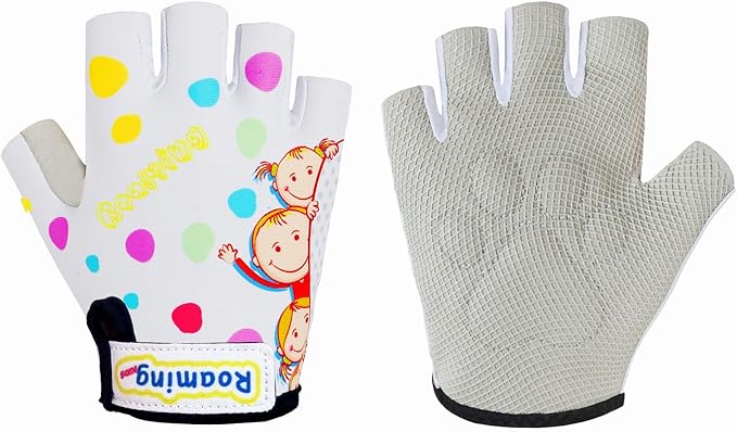 Boyiexin Kids Half Long Finger Climbing Gloves for Age 1-10 Boys Girls Gymnastics Monkey Bars, Good Grip Control Gloves fo...