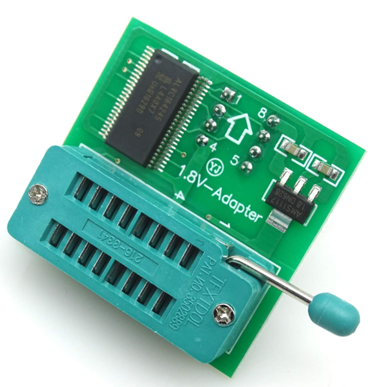 AiTrip EEPROM BIOS USB Programmer CH341A + SOIC8 Clip + 1.8V Adapter + SOIC8 Adapter for 24 25 Series Flash