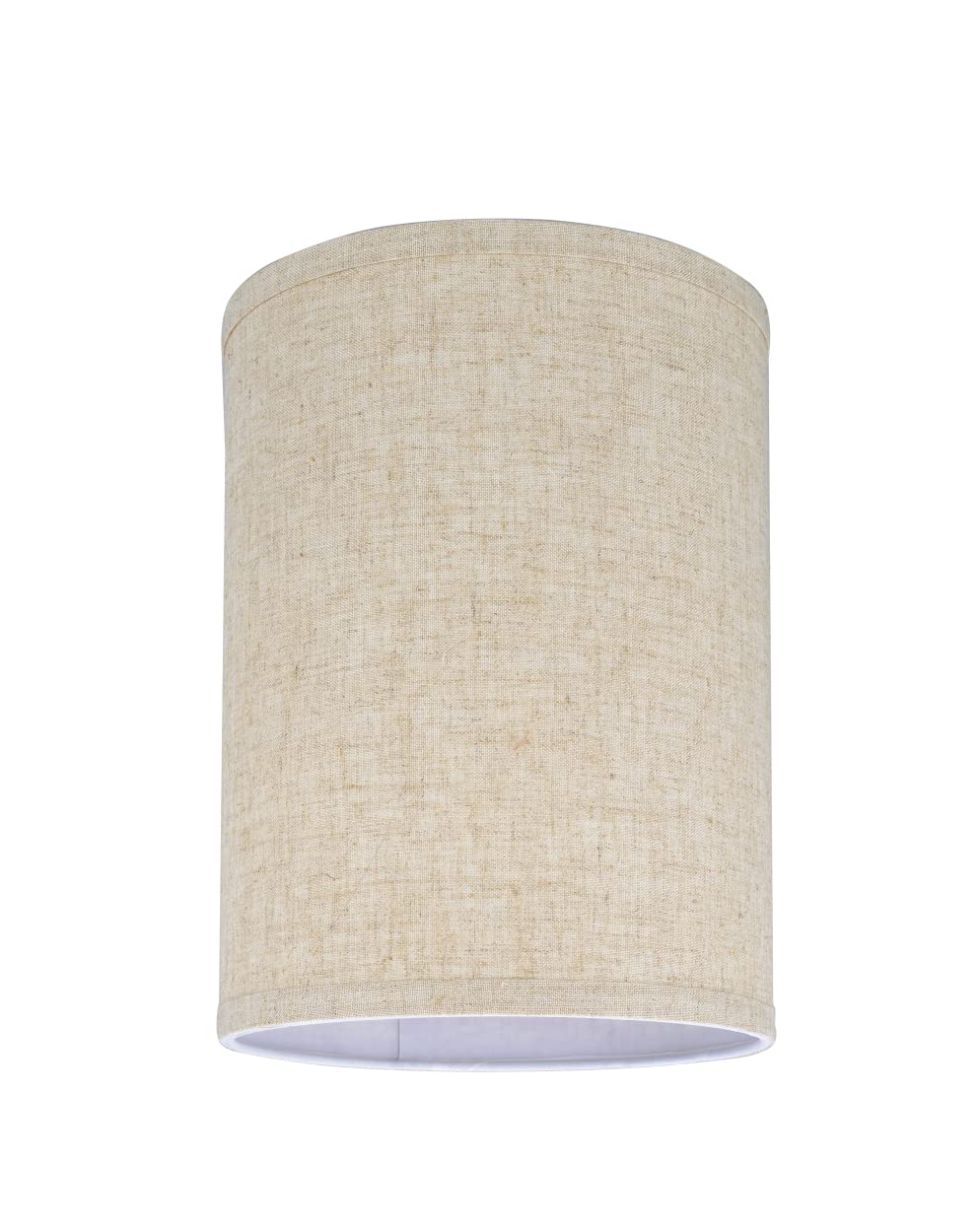 Aspen Creative 31031A Transitional Hardback Drum (Cylinder) Shape Spider Construction Lamp Shade In Beige  8 Wide (8 X 8 X 11)