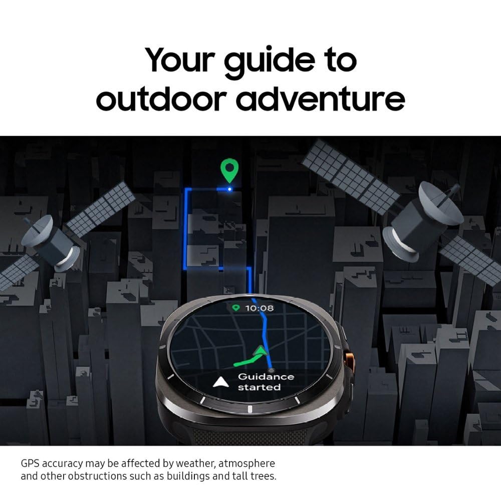SAMSUNG Galaxy Watch Ultra 47mm LTE AI Smartwatch w/Energy Score, Wellness Tips, Heart Rate Tracking, Sleep Monitor, Fitness Tracker, GPS, 2024,Titanium Gray (Canadian Version and Warranty)