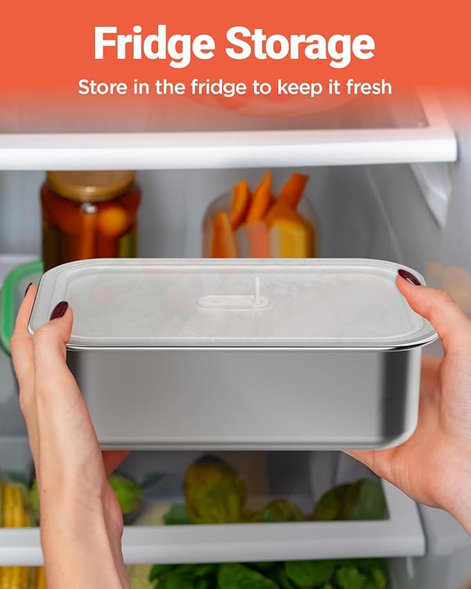Cordless Electric Lunch Box 1100ML Stainless Steel Container