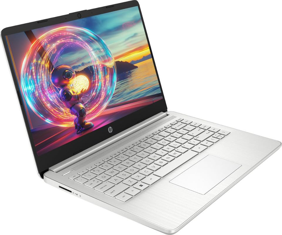 Hp 14 Hd Laptop For Students&Business, Intel Quad-Core Cpu, 16Gb Ram, 256Gb Storage(128Gb Emmc+128Gb Sd Card), One Year Office 3
