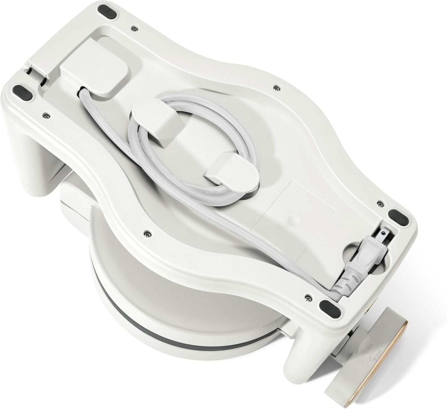Beautiful Rotating Belgian Waffle Maker, White Icing by Drew Barrymore Makes 1-Inch Thick Waffles, Stainless Steel (White Icing)