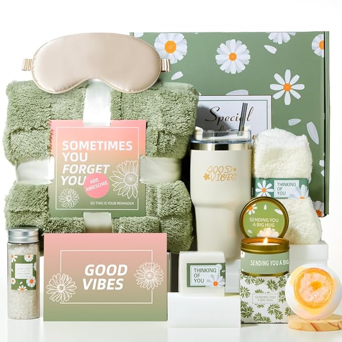 Self Care Gifts for Women：Spa Baskets · Get Well Soon , Birthday Gifts for Women Care Package · Relaxation Gift Sets for W...