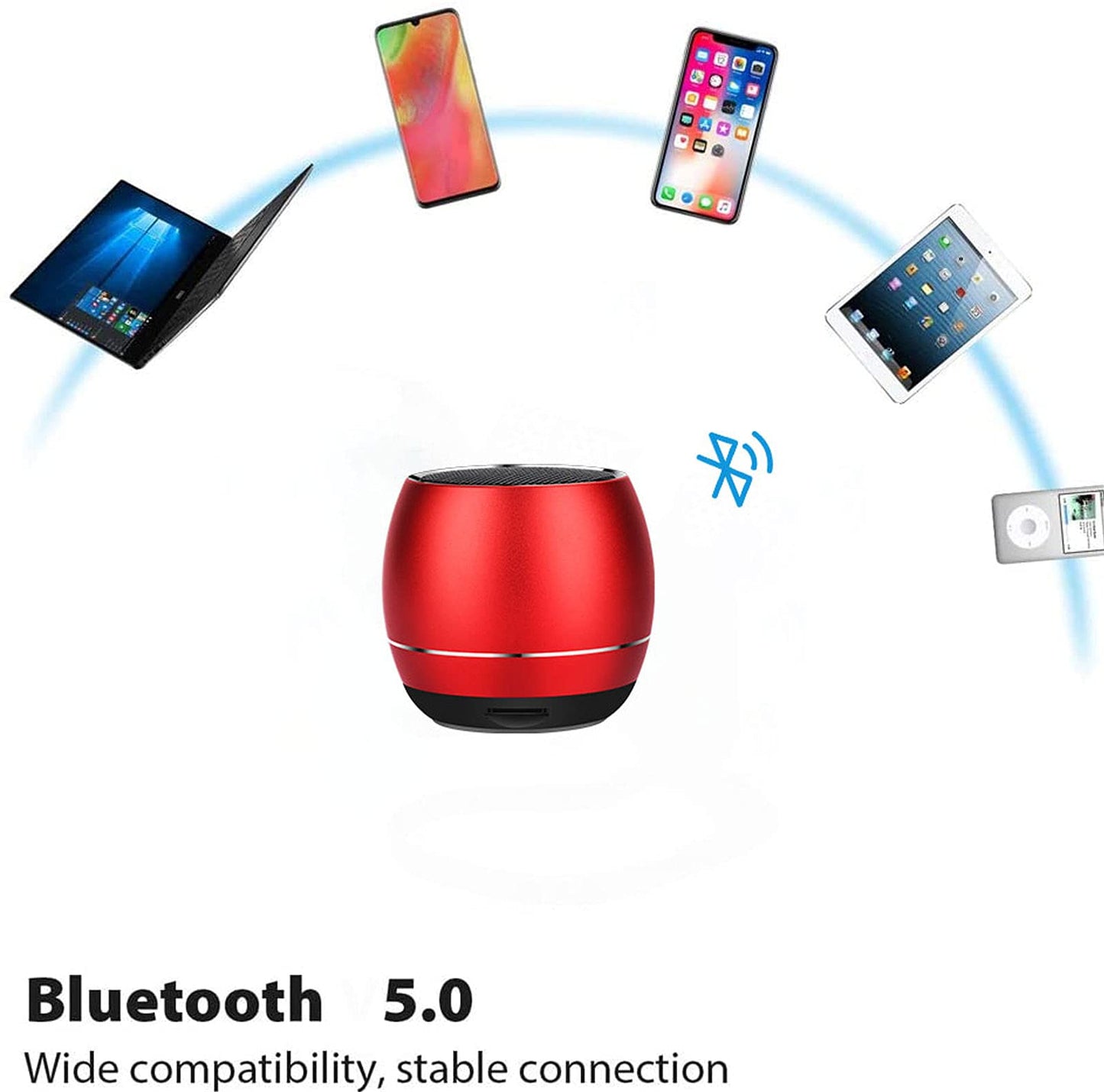 Portable Bluetooth Speakers,Outdoors Wireless Mini Bluetooth Speaker With Built-In-Mic,Handsfree Call,Tf Card,Hd Sound And Bass