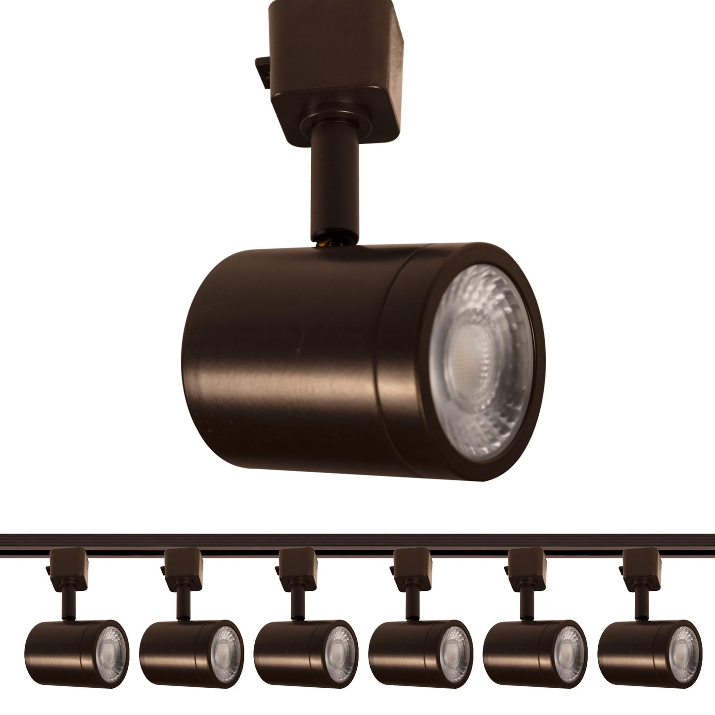 WAC Lighting Charge 8010 LED Adjustable Track Head 5-CCT Selectable 9W 865 Lumens Fully Dimmable in Dark Bronze for H-Style 3 Wi
