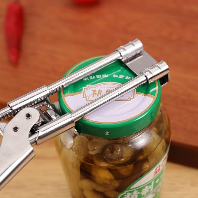 Jar Openers for Seniors, Jar Opener Gripper, Can Opener Manual, Adjustable Stainless Steel Jar Opener for Children and the Elderly. (1)