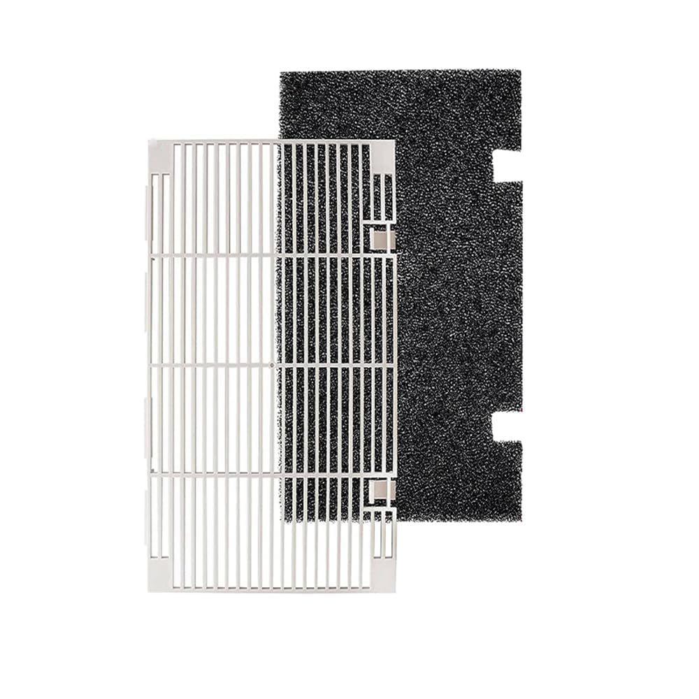 For Dometic 3104928.019 RV Air Conditioner Grille Replacement, AC Vent Cover, RV Cooling System Accessory, Duo-Therm Replacement Air Conditioner Vent Cover with Filter Pads, Polar White, 14.1" x 7.7"