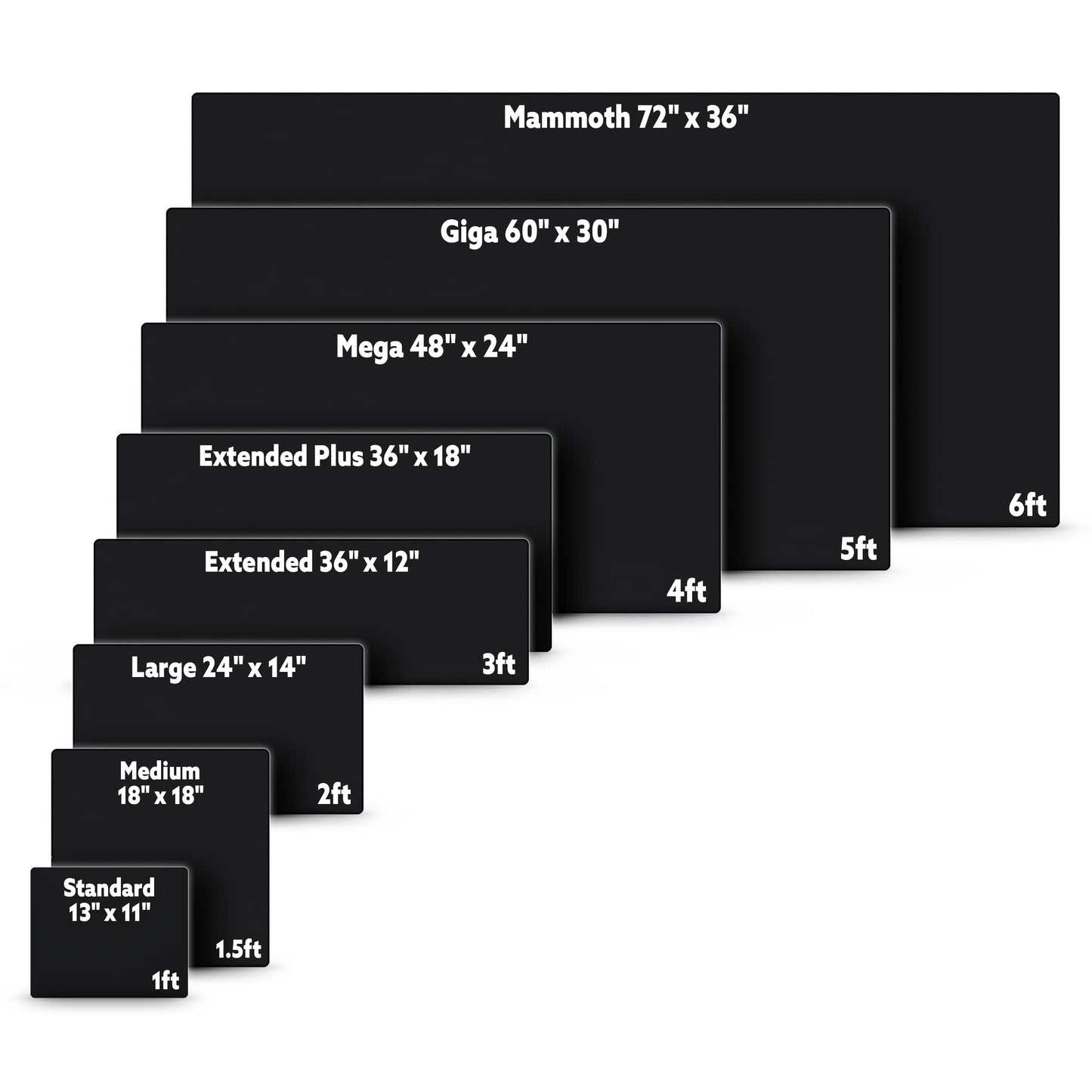 Gamer Boss - Gaming Mouse Pad - 60 x 30 Inches - 4mm Thick with Stitched Edges, Non-Slip Rubber Base, Premium Cloth Mousepad, Desk Mat for Laptop, Keyboard, Computer & PC (Giga, Black)