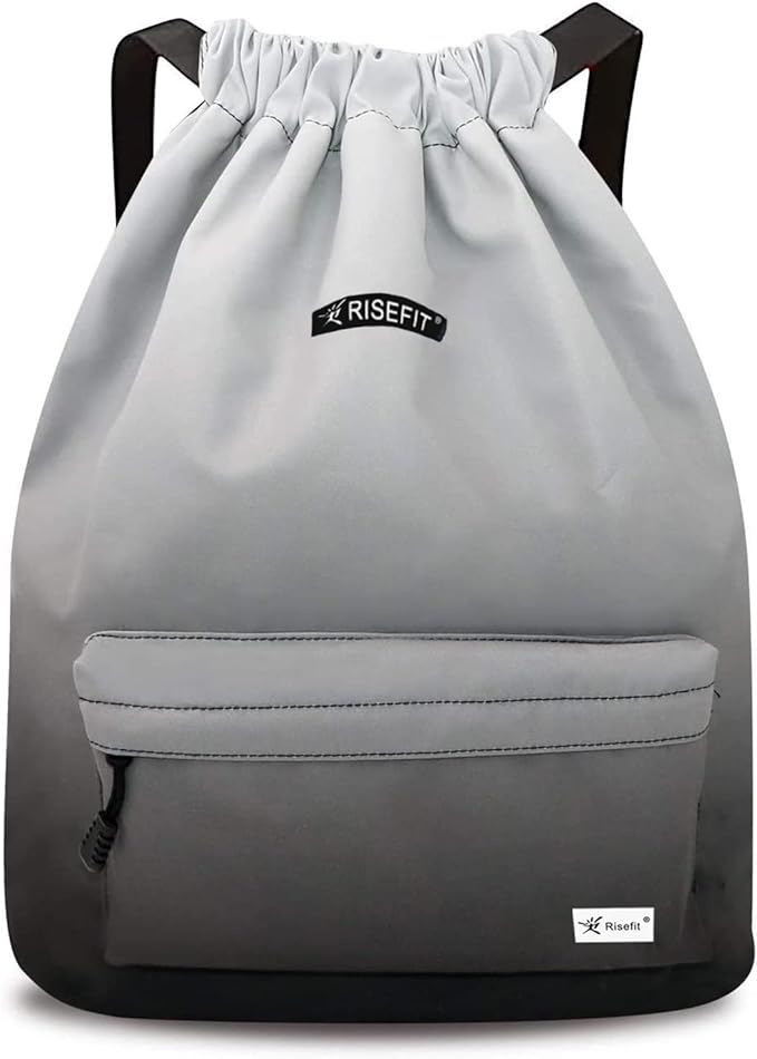 Waterproof Drawstring Bag, Gym Bag Sackpack Sports Beach Backpack for Men Women