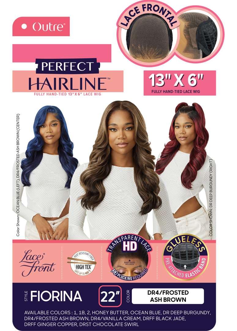 Outre Lace Front Wig - Perfect Hair Line 13X6 - Fiorina (DR DEEP BURGUNDY)