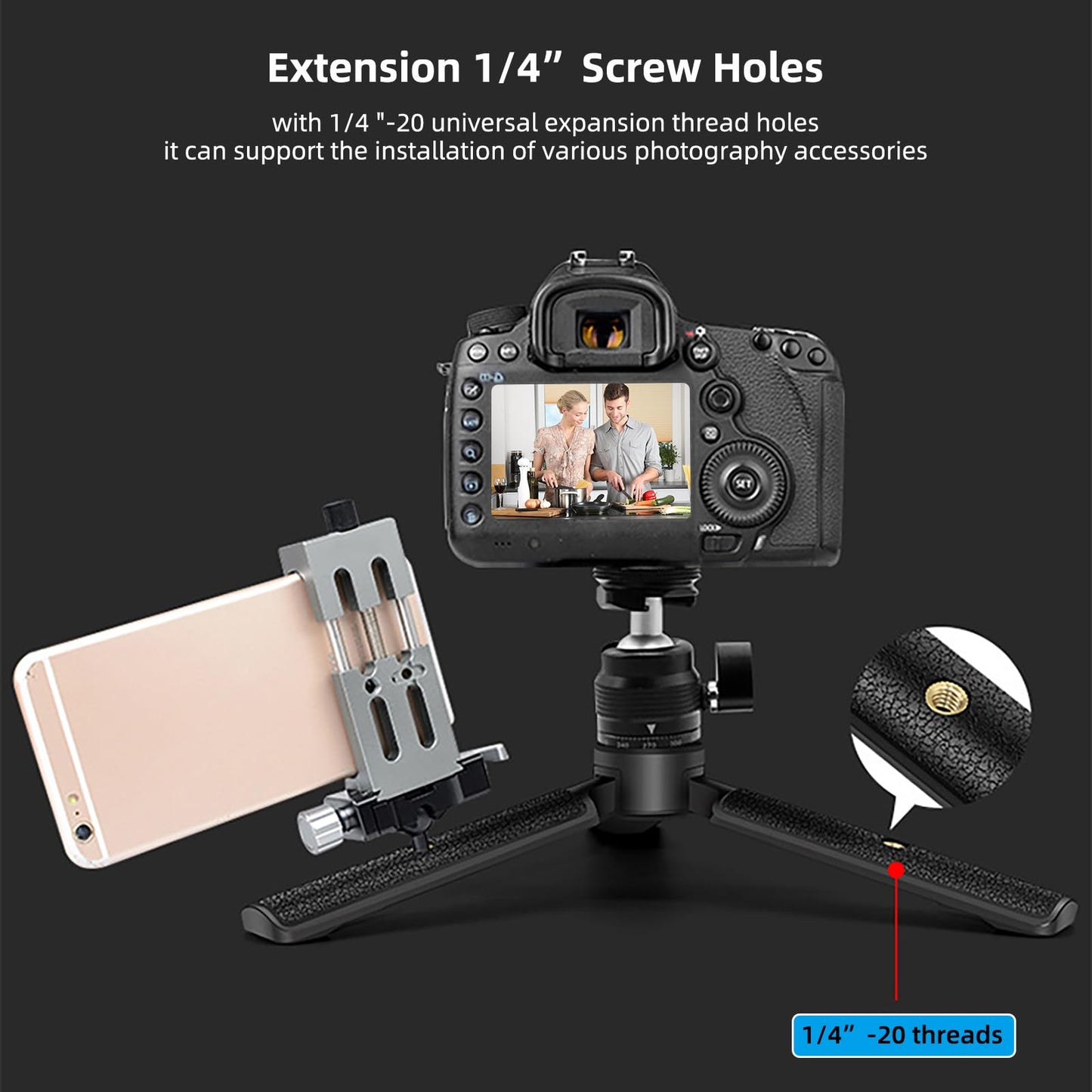 Cofunkool Mini Tripod Handle Grip For Gimbal Stabilizer, Weebill, Crane, Dji Ronin, Camera, Webcam, Projector, Phone Holder, Osm