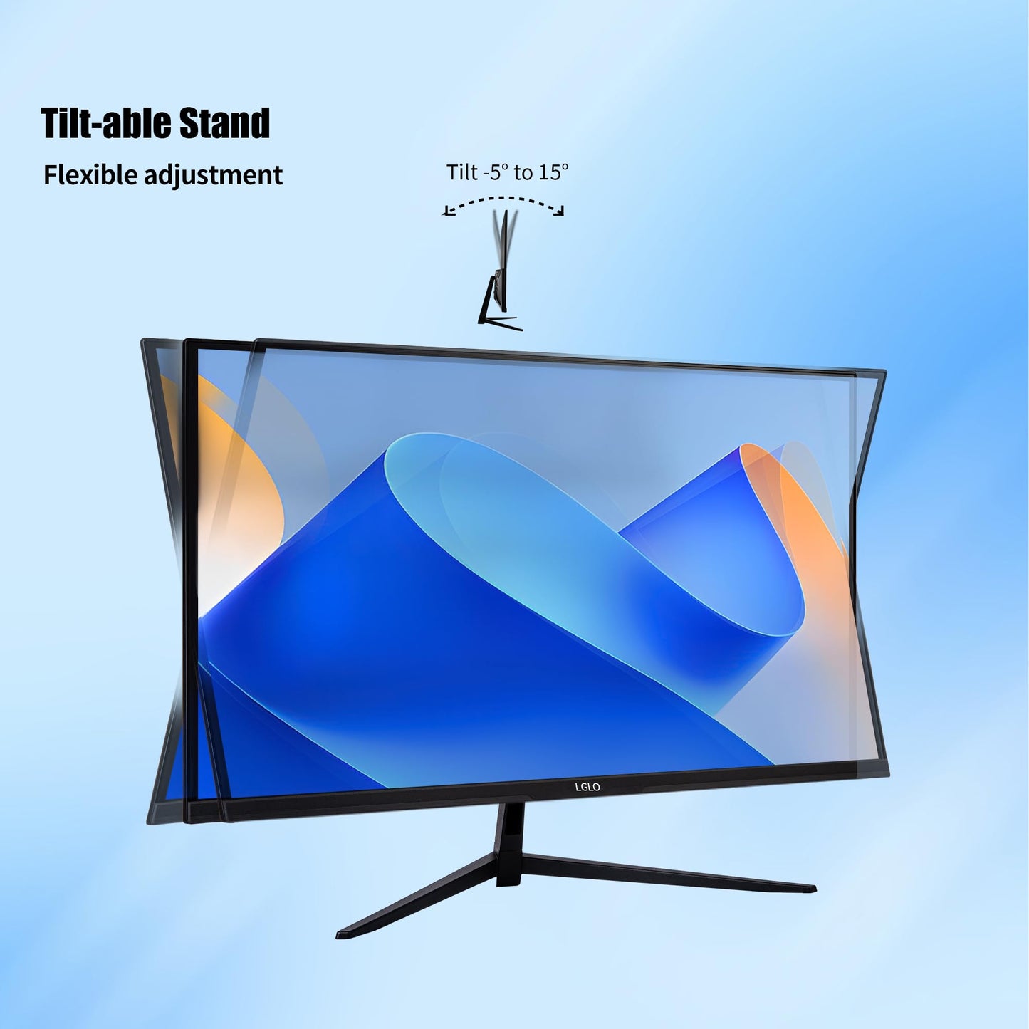 LGLO 27 Inch 4K UHD (3840x2160) Monitor, Dual Mode 4K@60Hz/2K@144Hz, IPS Panel, Borderless Design, HDR400, 99% sRGB, Work & Gaming Monitor for Designers, Office, and PC Gaming with HDMI Display Port