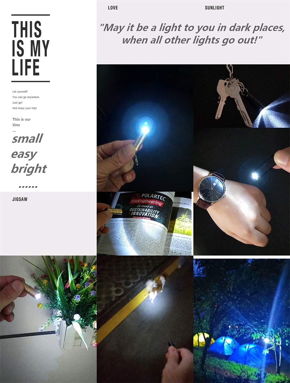 Nitefox Mini Keychain Flashlight - Bright, Long-Lasting, 2PCS, Black/Red, Ideal for Outdoor Activities and Emergencies