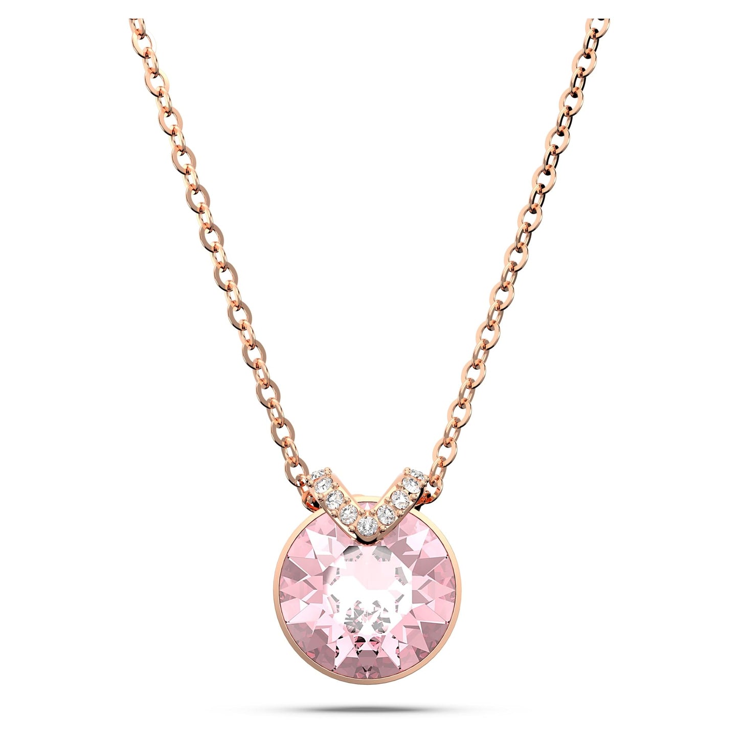Swarovski Bella V Colgante 5662088, Rose Gold-tone Plated Metal, Pink