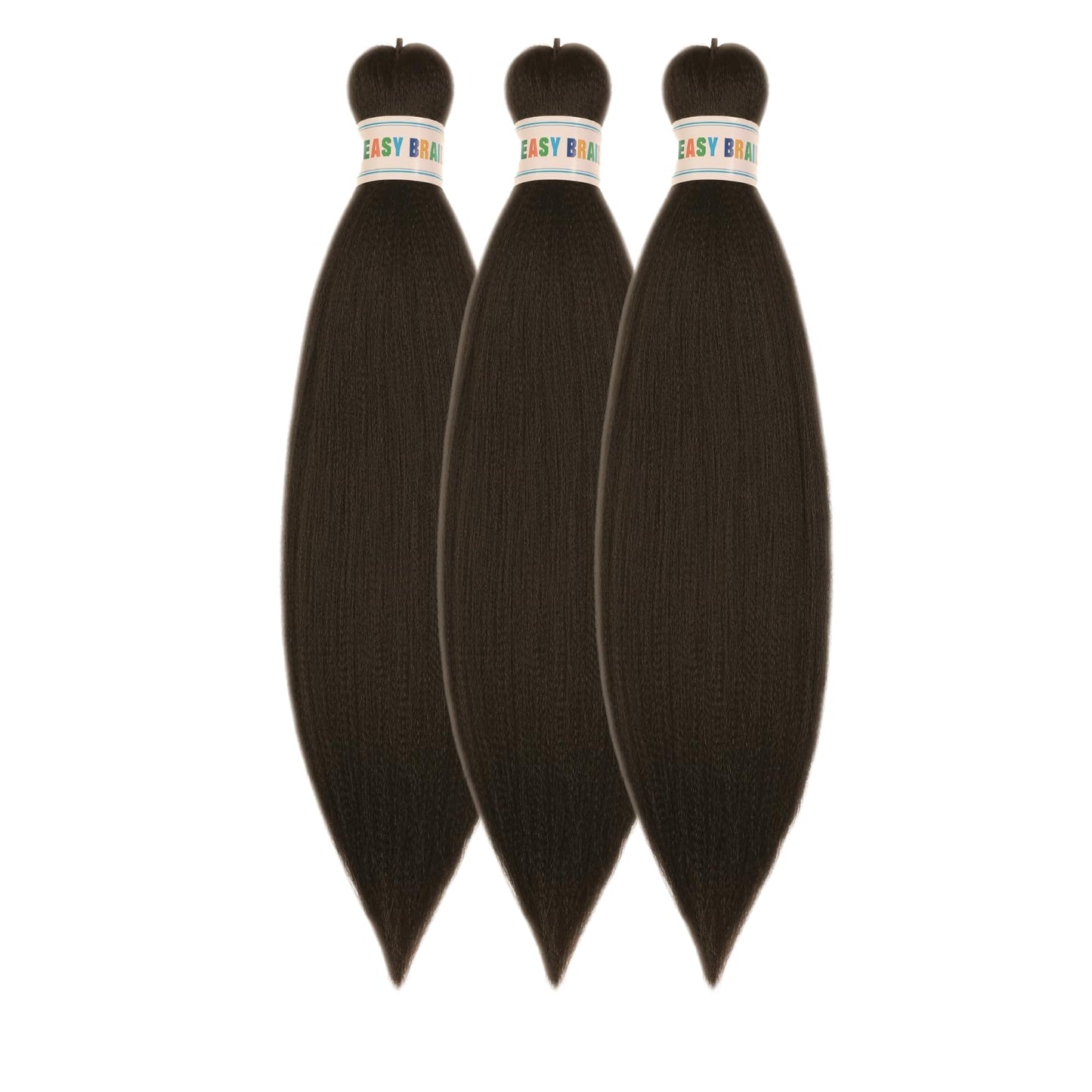 Natural Black Braiding Hair Pre Stretched 16Inch 2# Synthetic Kids Braid in Hair Extension for Braiding