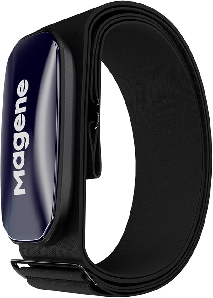 Magene H613 Heart Rate Monitor Chest Strap with Precise Tracking, Bluetooth & ANT+ Connectivity, 17h Offline Storage, IPX7...