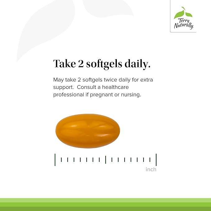 Terry Naturally CuraMed Brain - 60 Softgels - with BCM-95 Curcumin, Vitamin D3, Rosemary & Sage - Non-GMO, Gluten Free - 30 Servings