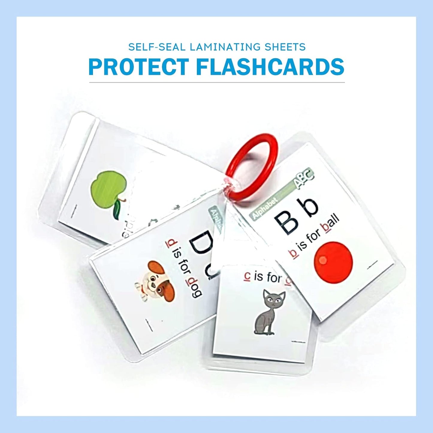 Uinkit 10 Mil Thick Double-Sided Self-Sealing Laminating Pouches, 50 Pack for 2.6x3.9 Business Card, Bulk Waterproof for Employee ID Badges, Loyalty & Membership Cards, No Machine Need