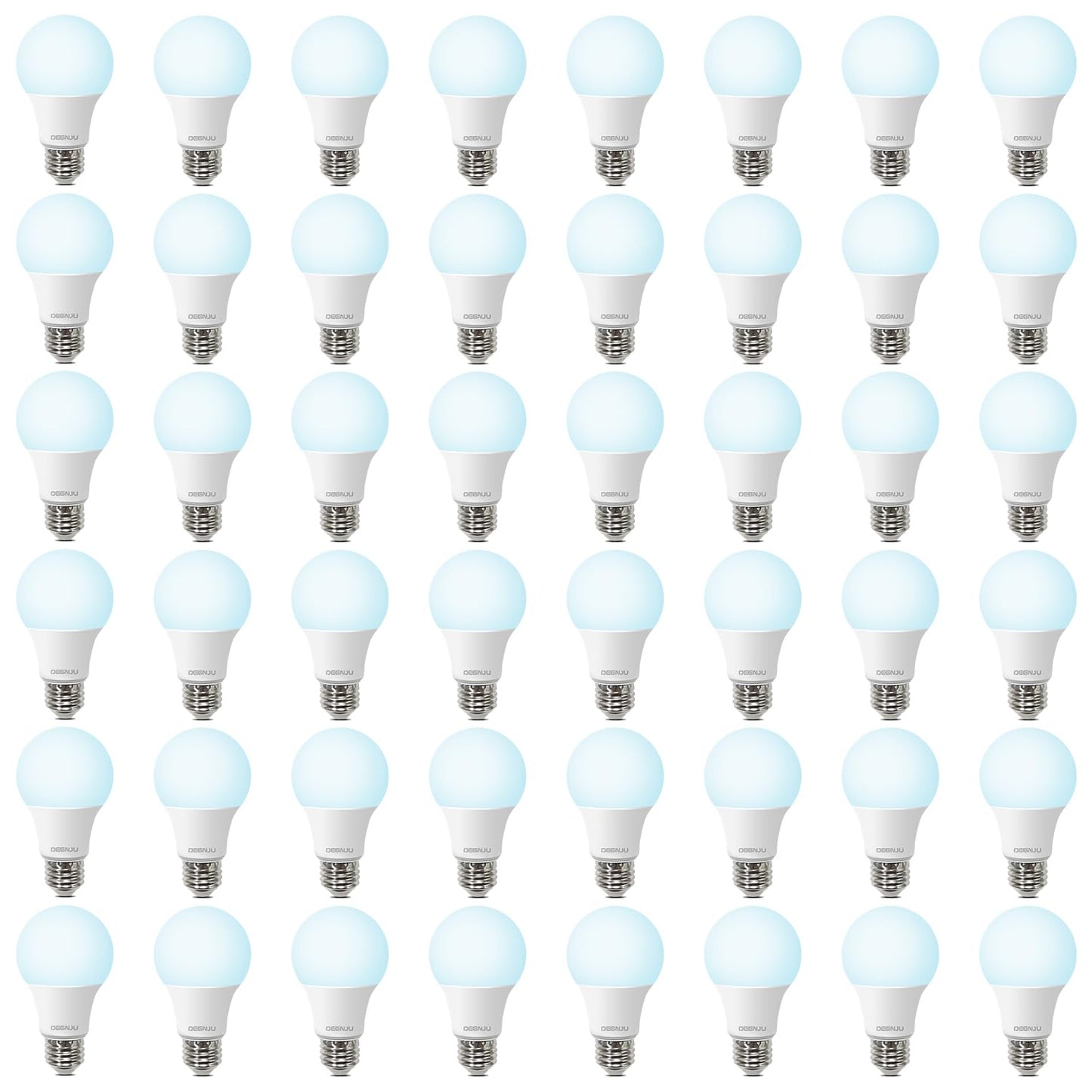 Degnju 48 Pack Led Light Bulbs 60 Watt Equivalent  A19 5000K Daylight  800 Lumens  E26 Base  Non-Dimmable  8 Watt Energy Efficient Led Bulbs For Home Lighting