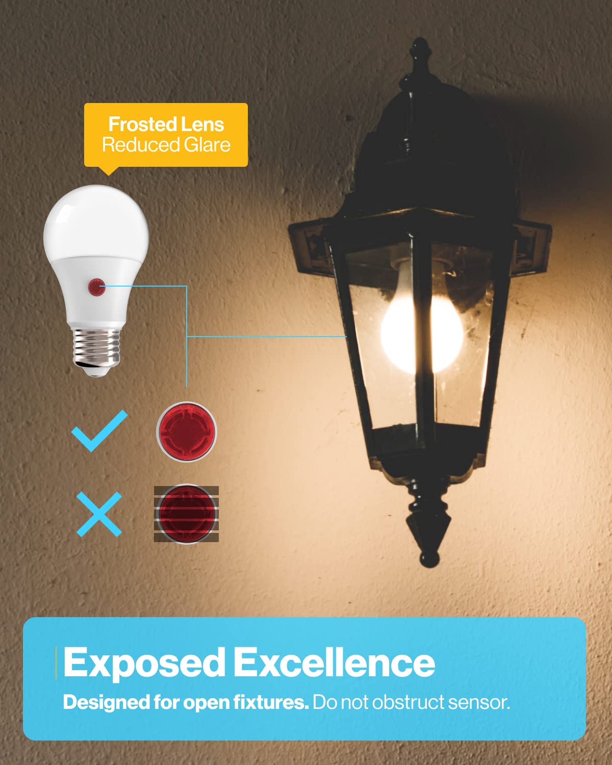 Sunco 50 Pack Dusk To Dawn Led Outdoor Light Bulb A19  Photocell Automatic For Exterior Lighting  800 Lm  9W (60W Eqv.)  5000K Daylight  Auto On/Off Sensor  Ip65 Rated Ul