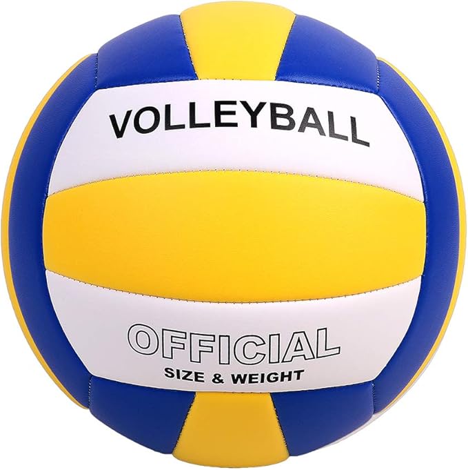 YANYODO Official Size 5 Volleyball, Soft Indoor Outdoor Volleyball for Game Gym Training Beach Play