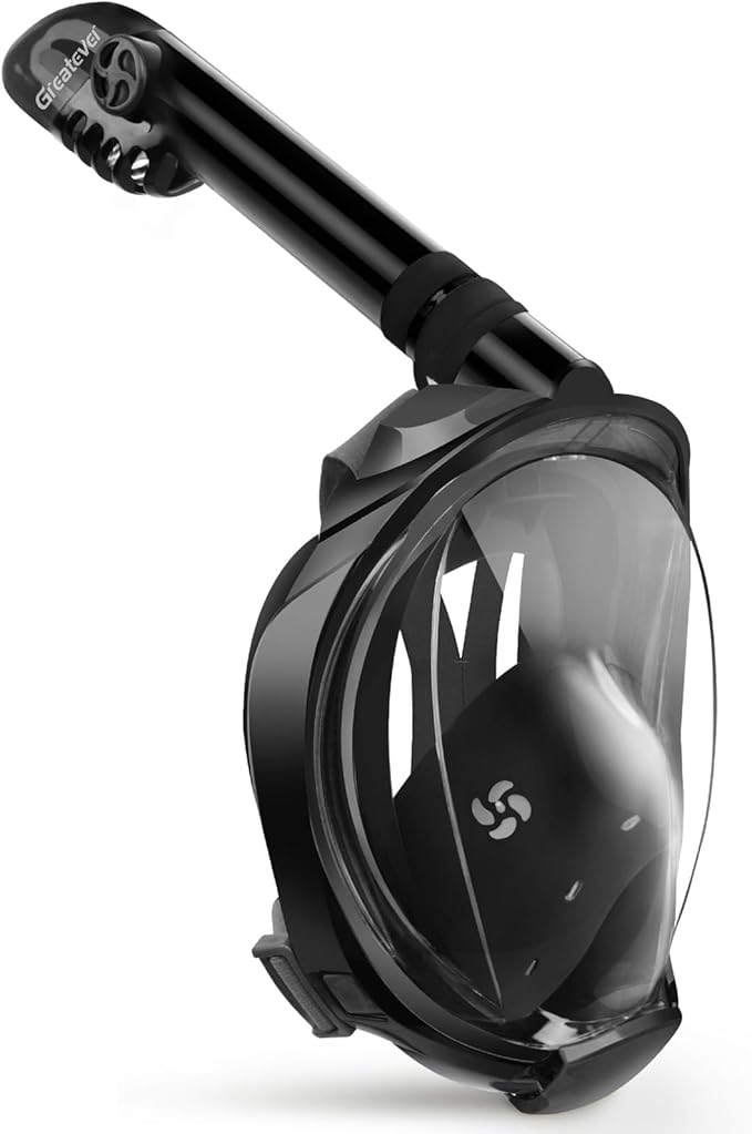 Greatever G2 Full Face Snorkel Mask with Latest Dry Top System,Foldable 180 Degree Panoramic View Snorkeling Mask with Cam...