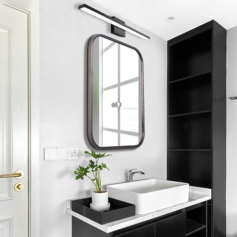 Ralbay 24 Modern Led Vanity Light, 20W Aluminum Fixture, Frosted Cool White, Model Maryan