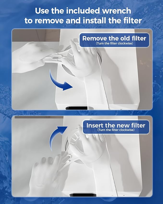 WaterFirst® Replacement Filters for Dr.water Y Countertop Reverse Osmosis System, BPA-Free, 1 Piece, 12-Month Filter Lifespan – Compatible with Dr.water Y