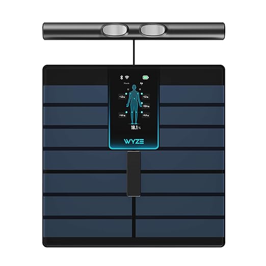 Wyze Scale Ultra BodyScan Smart Scale with Handle – Wi-Fi & Bluetooth Body Composition Scale for Weight, BMI, Body Fat, Mu...
