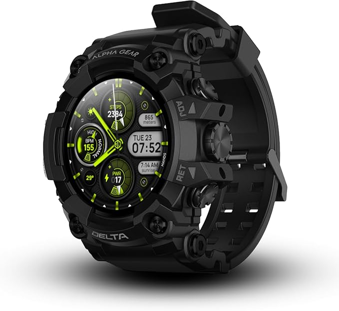 ALPHAGEAR Delta Smartwatch for Men, Military Smart Watch, Sports Fitness Tracker Watch with 1.45" HD Screen, 14 Days Batte...