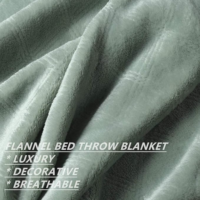 CREVENT Fuzzy Baby Throw Blanket Neutral, Super Soft Plush Blanket for Baby Boys and Girls/Newborns/Infant/Toddler (30"X40" Laurel Green)