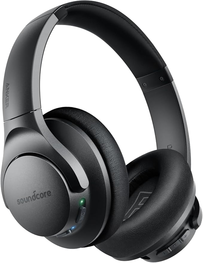 Soundcore Anker Life Q20 Hybrid Active Noise Cancelling Headphones, Wireless Over Ear Bluetooth Headphones, 60H Playtime, ...