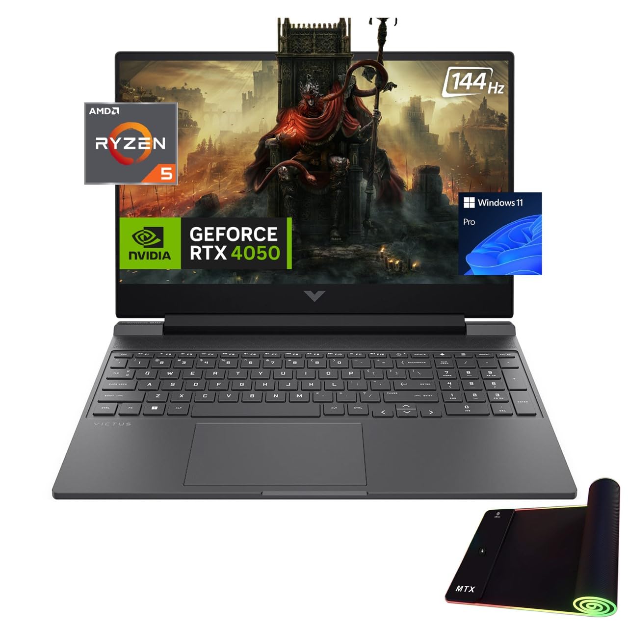 Hp Victus Gaming Laptop, 15.6 Fhd Ips 144Hz Display, Ryzen 5-8645Hs (Up To 5.0Ghz), Geforce Rtx 4050, 32Gb Ddr5, 2Tb Pcie 4.0, W