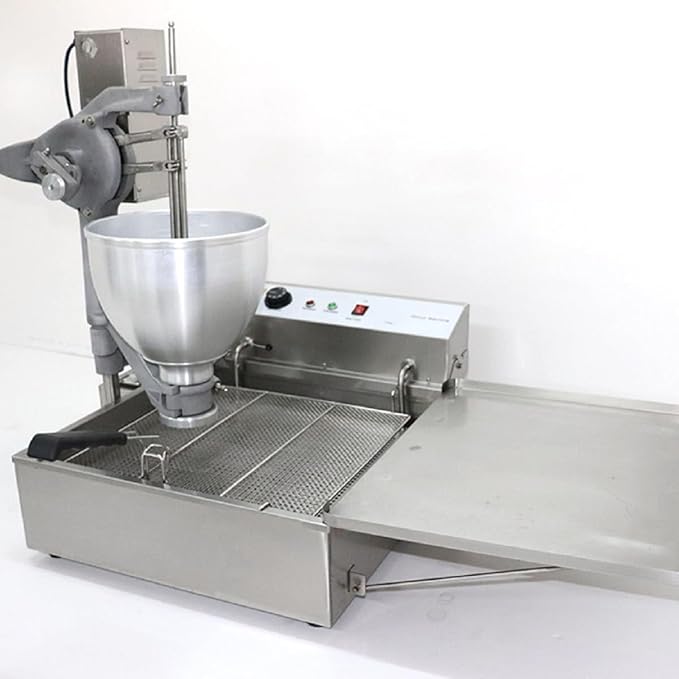 Commercial semi automatic donut machine with 3 different mold mochi/ring/ball,Donuts Making Machine adjustable thickness,Donut Maker 3000w,9L hopper,large capacity,for bakery, food cart