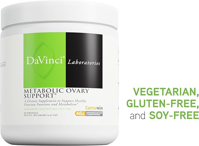 DAVINCI Laboratories - Metabolic Ovary Support - A Dietary Supplement to Support Healthy Ovarian Function and Metabolism Vegetarian, Gluten-Free, Soy-Free - 30 Servings - 6.67 Oz