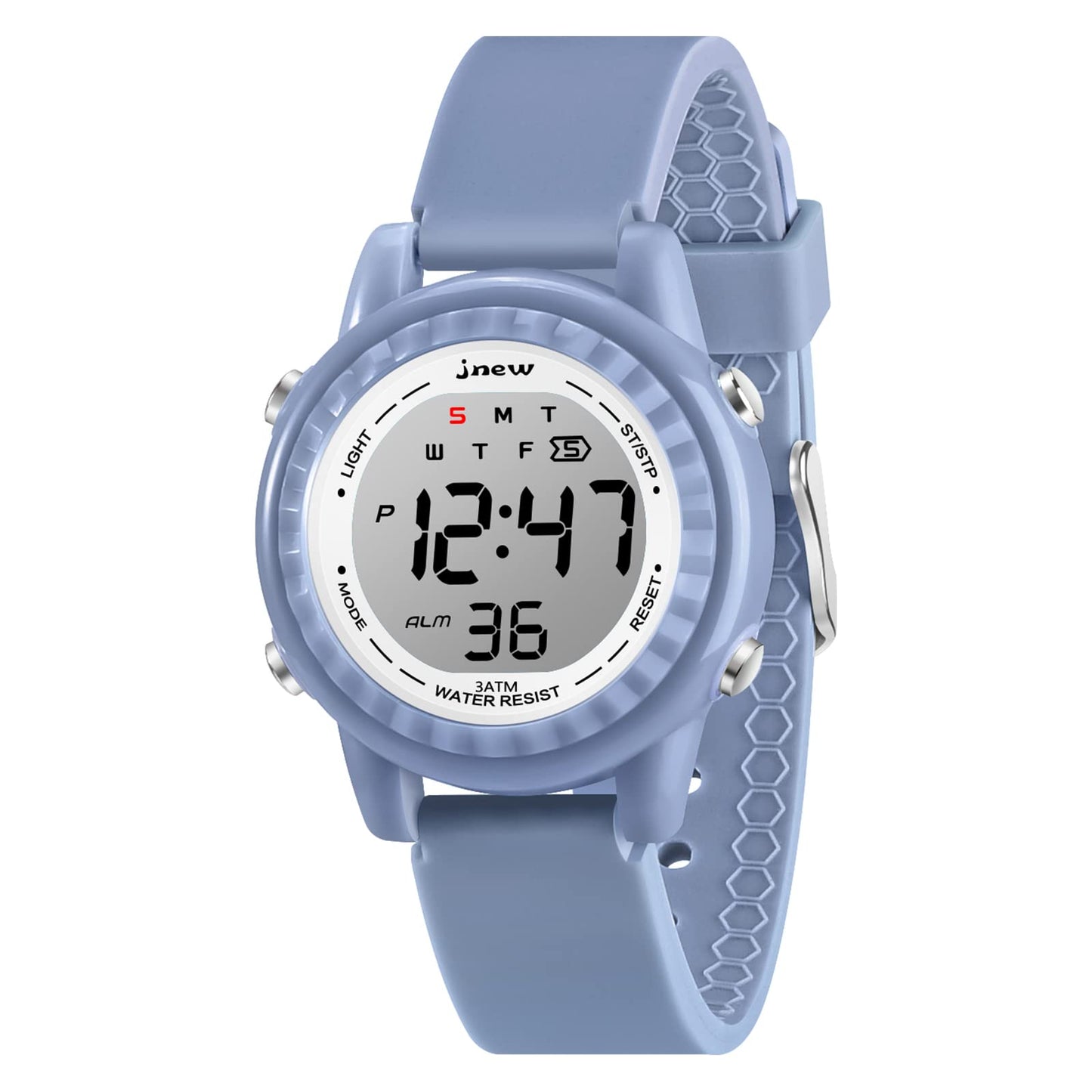 Venhoo Kids Watch Silicone Color Flashing Light Outdoor Sport Toddler Wrist Watch with Luminous Alarm Stopwatch for 3-12 Ages Li