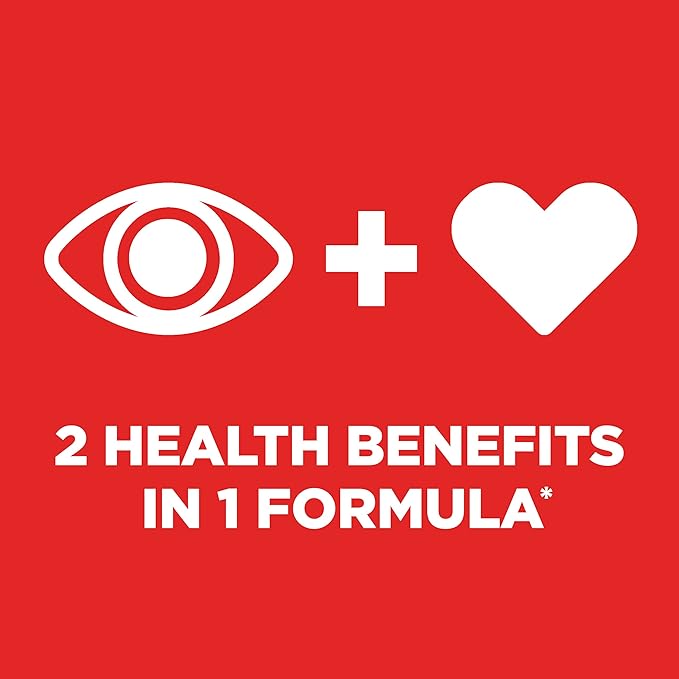 PreserVision AREDS 2 Eye Vitamins with CoQ10 for Heart Health, Lutein and Zeaxanthin Supplement with Vitamin C & E, Zinc, and Copper, 100 Softgels