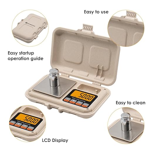 Gram Scale 300 gx 0.01 g Digital Pocket Scale,Electronic Smart Weigh Scale,Portable Small Jewelry Scale Grams and Ounces, Mini Scale with LCD Display,Tare