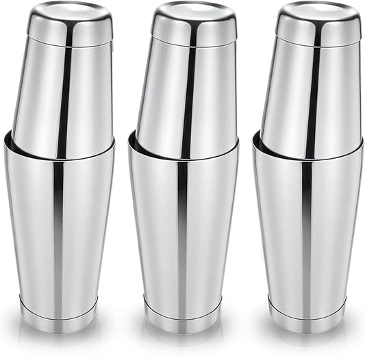 Giantree 6 Pcs Cocktail Shakers, Professional Boston Bar Shaker Set, Stainless Steel Cocktail Shaker Set for Bartenders, E...