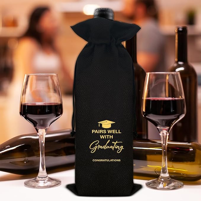 Graduation Wine Bag Graduation Gift for Him Her Graduates College Grad Wine Bag Gift