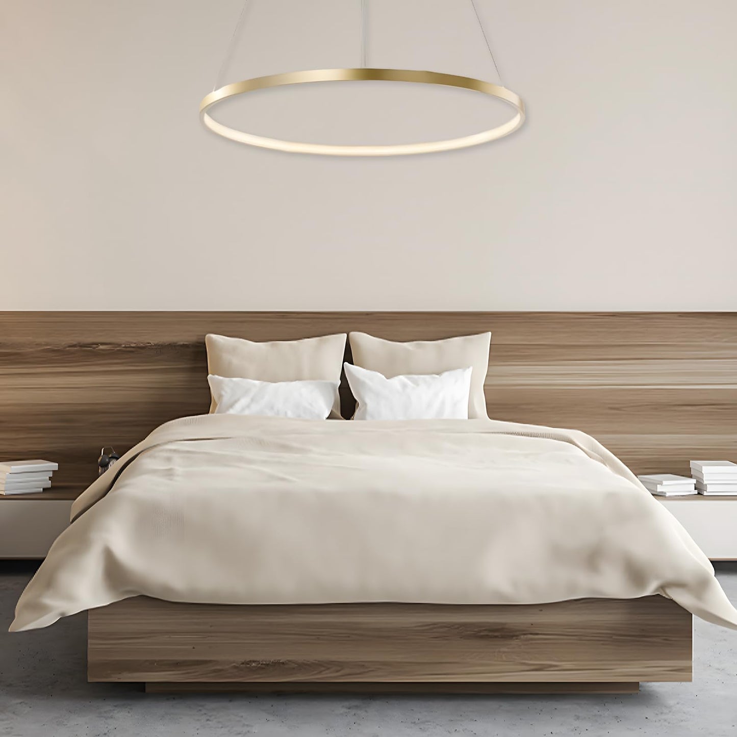 LightInTheBox Modern LED Chandelier Pendant Light Fixture, Dimmable, 23.6in, Gold, Metal, Model 5e9878be-a45f-4f52-9