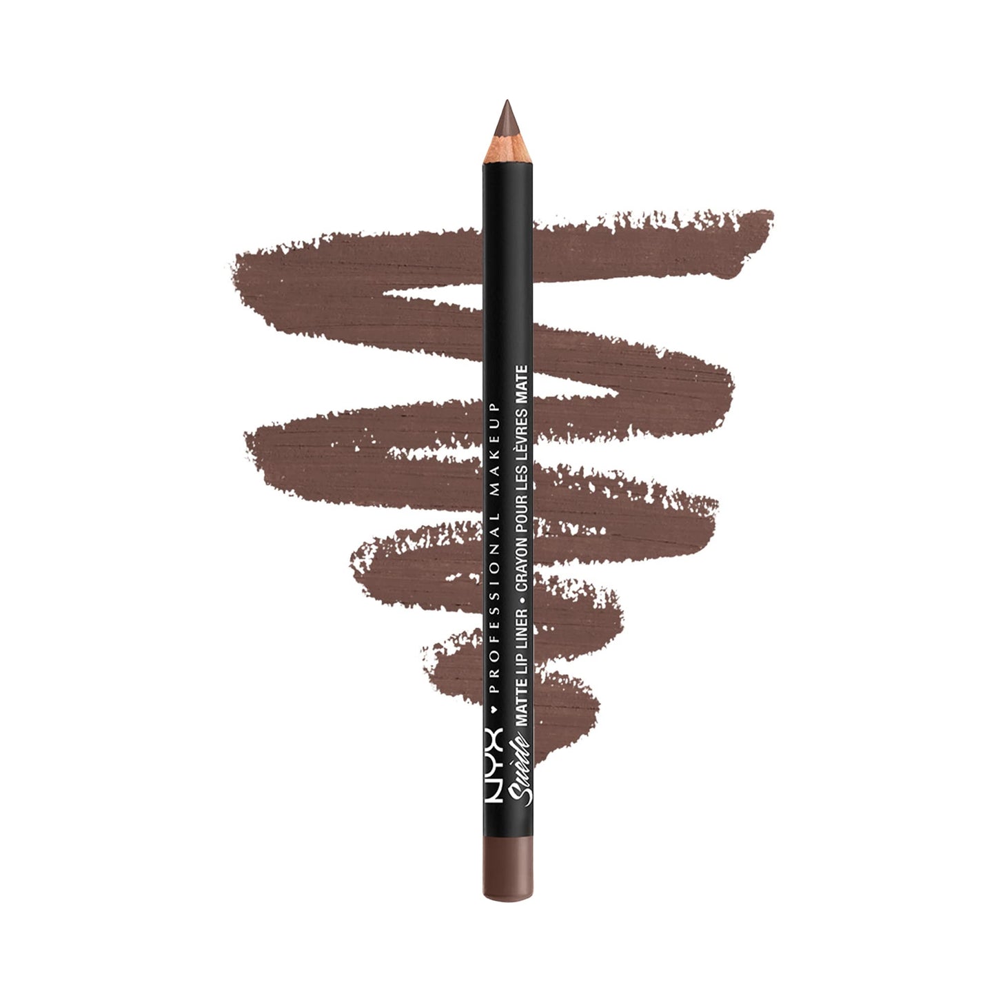 NYX PROFESSIONAL MAKEUP Suede Matte Lip Liner, Vegan Formula - Brooklyn Thorn (Deep Brown)