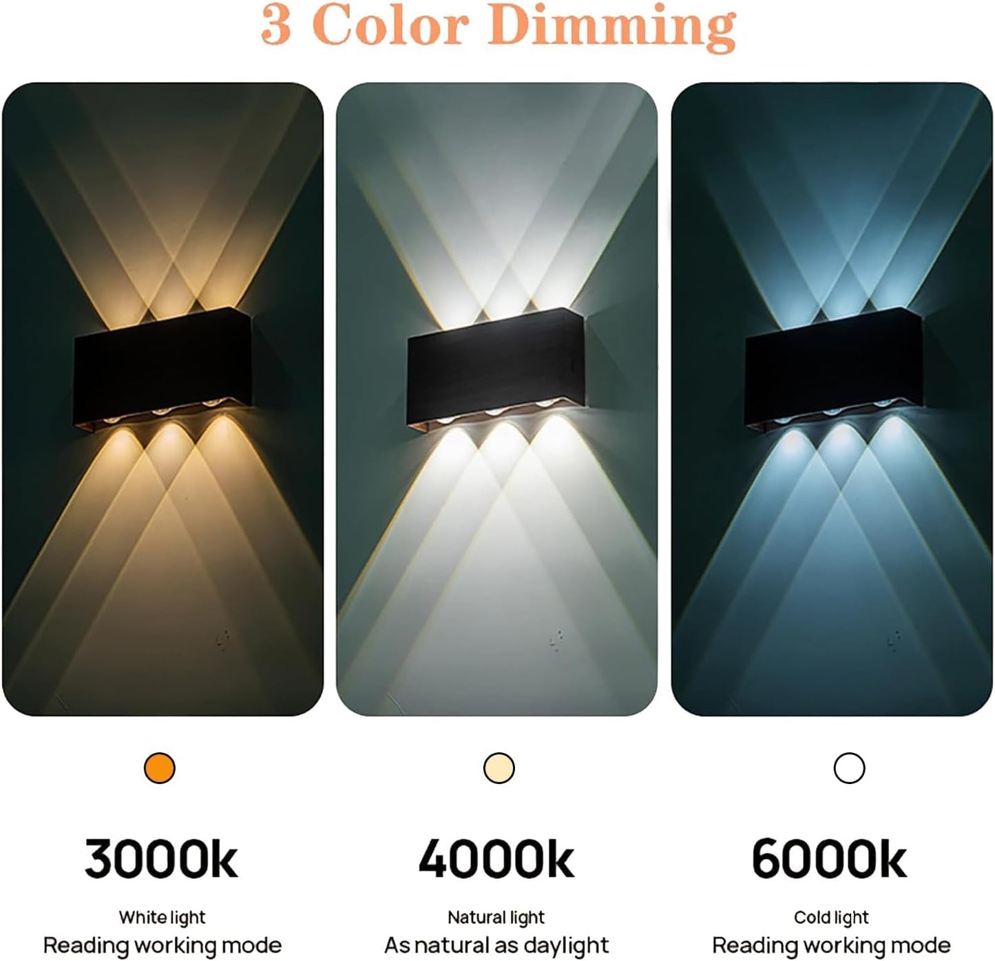 Shelprojsu LED Cordless Wall Sconce Set of 2, Rechargeable, Remote Control, Dimmable, White, Model WA807