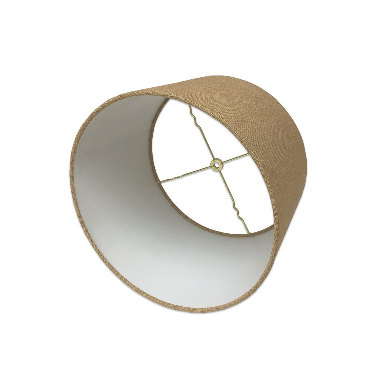 Royal Designs, Inc. Shallow Drum Lamp Shade, HB-610-12BL-2, Burlap, 11x12x8.5, 2 Pack
