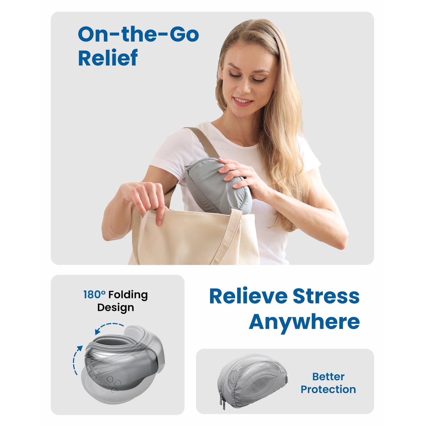 BOB AND BRAD Eye Massager with Heat and Cooling, EyeOasis 3 Eye Mask for Migraine FSA Eligible/HSA Eligible, Heated Face Massager for Dry Eye Headache Relief, Temple Massagers for Stress Relief