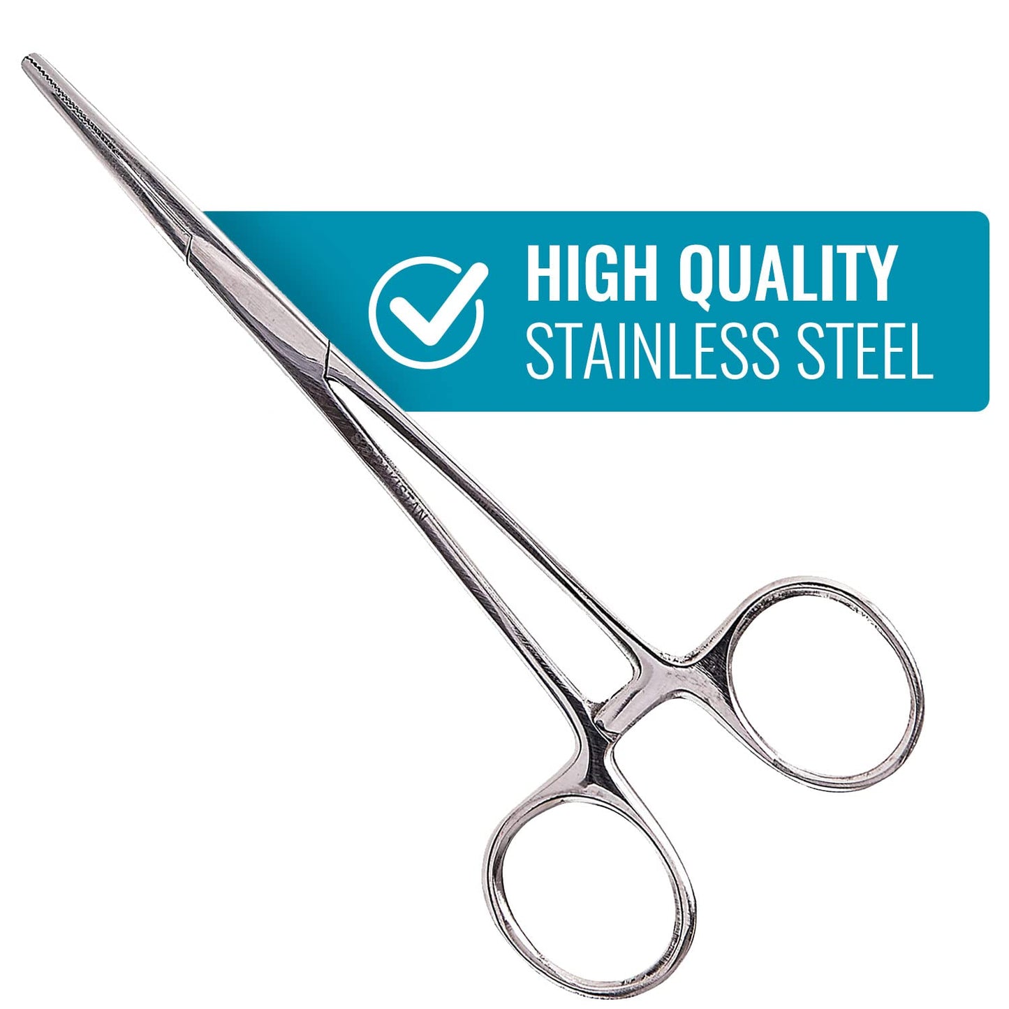 MABIS Kelly Medical Locking Forceps, Silver, 5.5"