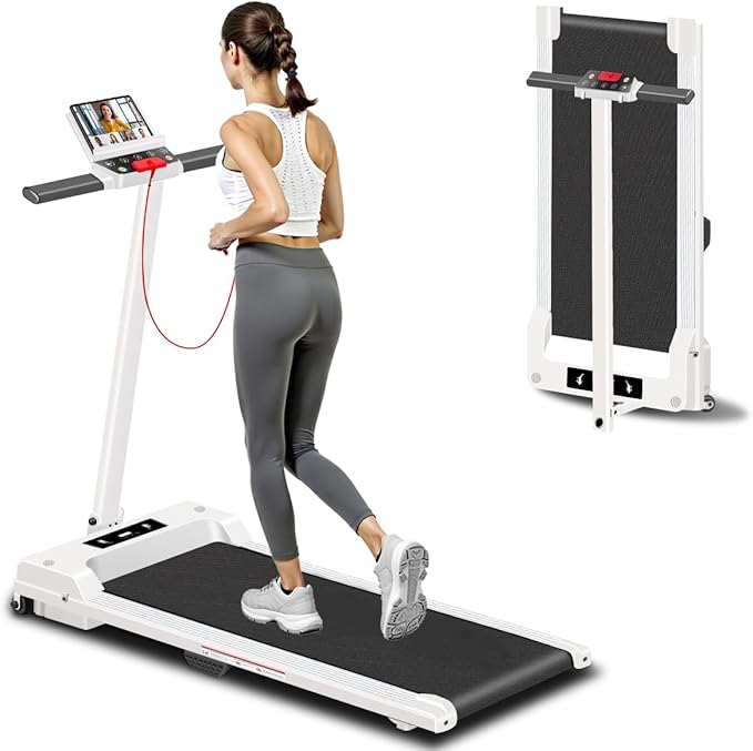 Treadmill for Home Small, 3.0HP Treadmill with Handle,Walking Pad Treadmill, Jogging Running Machine,Folding Treadmill 300...