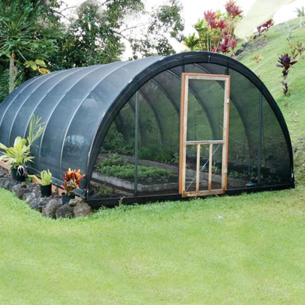 Agfabric 40% Shade Cloth 10X 20ft Sun Shade Fabric Sunblock Shade Cloth Cover with Clips for Plants, Black