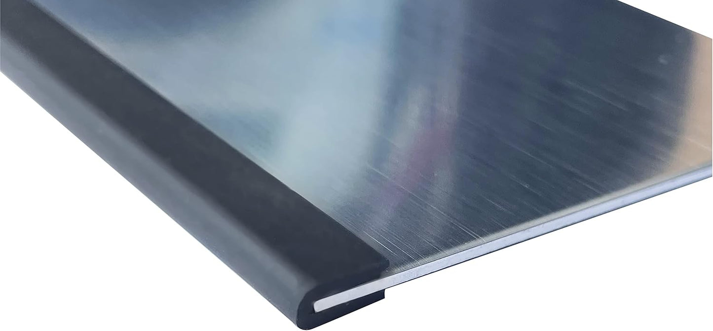Rubber Edge Trim, 1/16" U Channel Edge Trim, Edge Protector, Length 10Ft, U Shaped Gasket, EPDM Material, Black Color, Edge Protector for Sheet Metal1